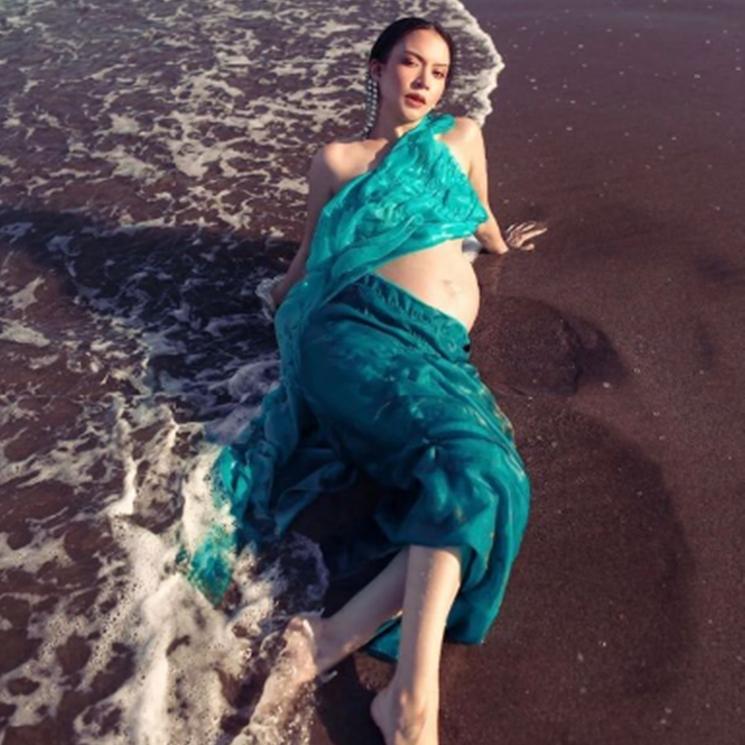 Potret Karina Nadila Pamer Baby Bump. (Instagram/karinadila8921)