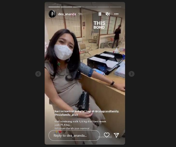 Dea Ananda cek kondisi kandungan. (Instagram/dea_ananda)