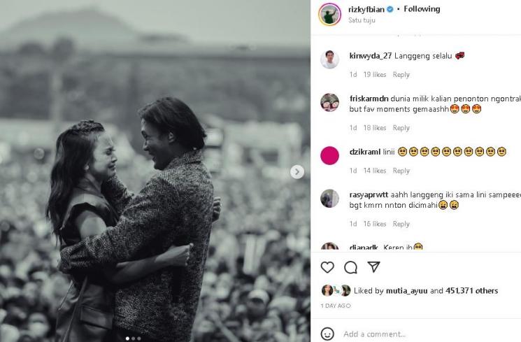Mahalini dan Rezky Febian (instagram)