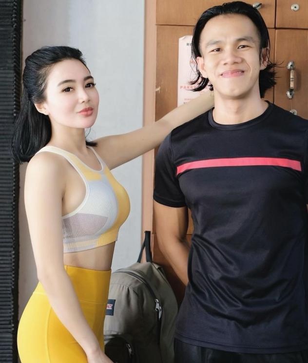 Potret Wika Salim Berlatih Muay Thai (instagram/aragym_paja)