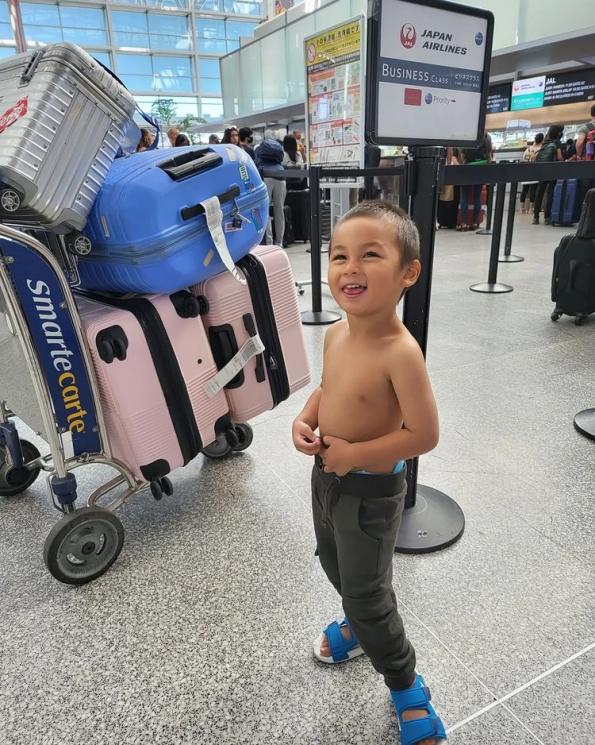 Aksi Kocak Kiano Anak Baim Wong(Instagram/@baimwong)