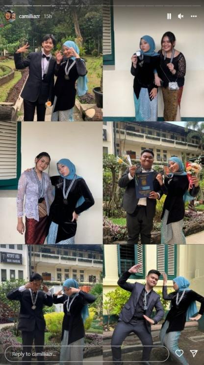 Potret Zara Wisuda Kelulusan SMA. (Instagram/camilliazr)