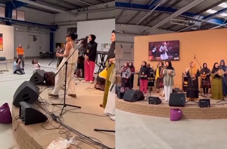 Momen Grup Kasidah Nasida Ria Tampil di Jerman (Instagram/@nasidariasemarang)
