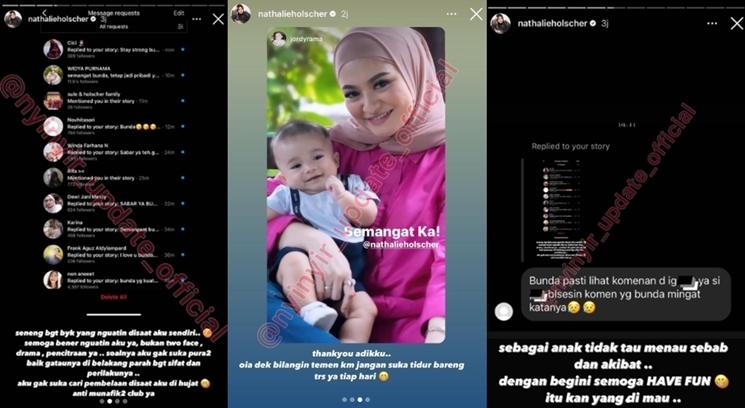 Nathalie Holscher sindir orang bermuka dua. (Instagram/@nathalieholscher)
