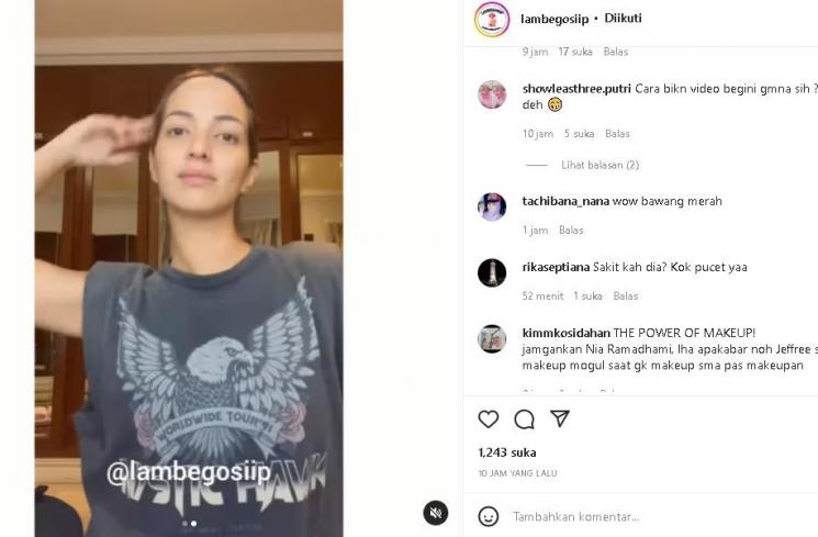 Nia Ramadhani (instagram/@lambegosiip)