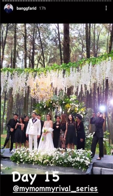 Potret Pernikahan Wulan Guritno untuk Serial Terbaru. (Instagram/banggfarid)