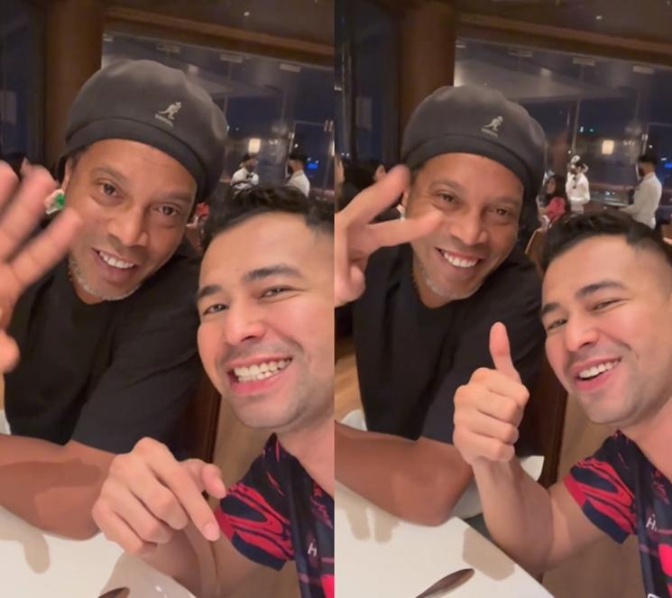 Momen Kebersamaan Raffi Ahmad dan Ronaldinho (instagram/@raffinagita1717)