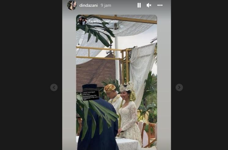 Potret pernikahan Adinda Azani (Instagram/@dindazani)