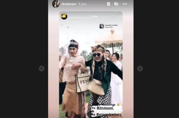 Potret pernikahan Adinda Azani (Instagram/@dindazani)