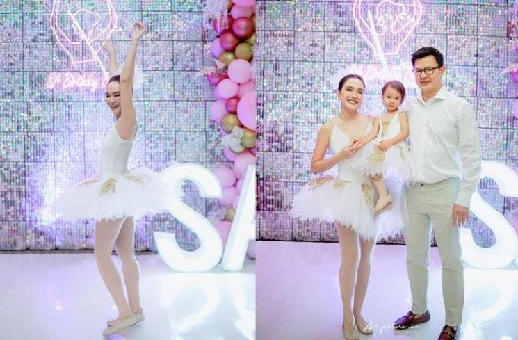Shandy Aulia dandan jadi balerina di pesta ultah. (Instagram/@shandyaulia)
