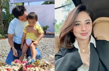 Baim Wong Ziarah ke Makam Eril, Dewi Perssik Dituduh Tak Beri Gaji Suami