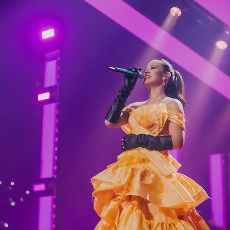 Gaya Raisa Saat Manggung. (Instagram/@raisa6690)