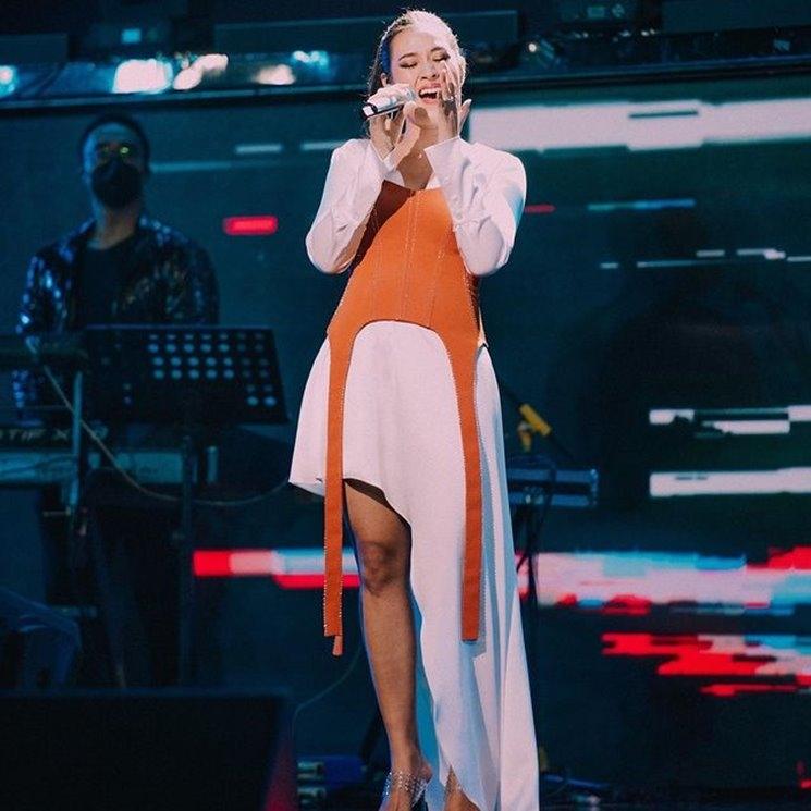 Gaya Raisa Saat Manggung. (Instagram/@raisa6690)