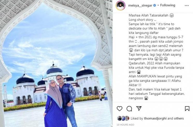 Meisya Siregar dan Bebi Romeo (Instagram)