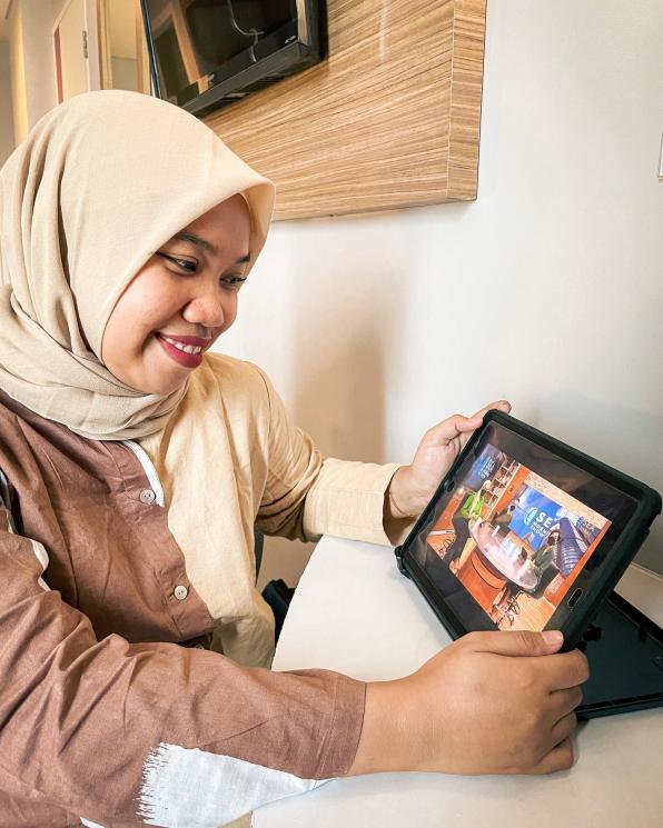 Potret Mumuk Gomez Berhijab. (Instagram/@mumukgomez)