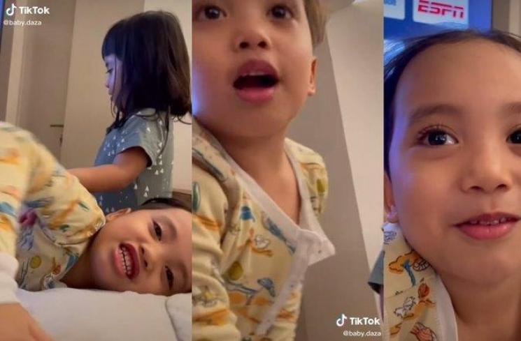 Anak Okin dan Rachel Vennya minta adik baru. (TikTok/@baby.daza)