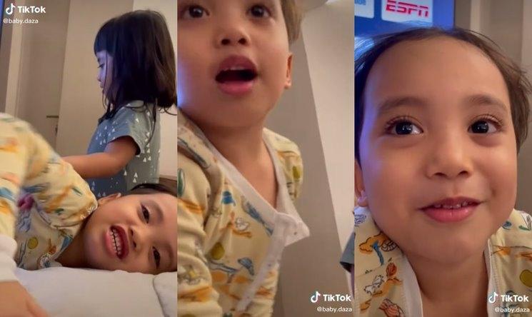Anak Okin dan Rachel Vennya minta adik baru. (TikTok/@baby.daza)