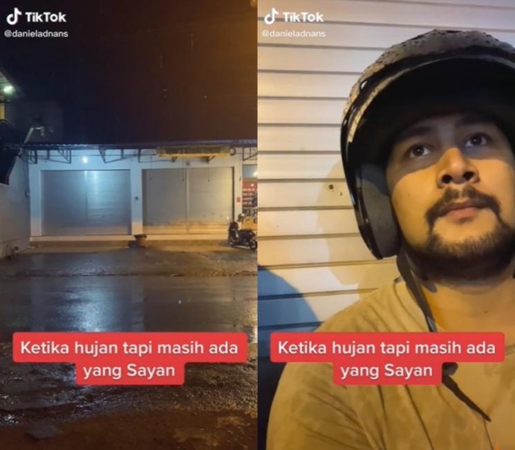 Momen Romantis Tara Basro dan Suami Naik Motor (TikTok/@danieladnans)