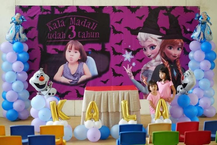 Pesta Ulang Tahun Anak Artis Bertema Kartun(Instagram/@zaskyadyamecca)