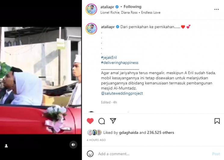 Emmeril Kahn Mumtadz anak Ridwan Kamil dan Atalia Kamil. (Instagram/ataliapr)