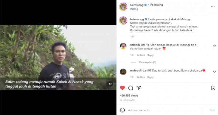Baim Wong. (Instagram/baimwong)