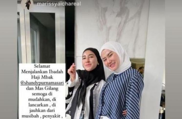 Ucapan Marissyaicha Untuk Shandy Purnamasari dan Gilang Juragan99 (Instagram/@Marissyaichareal)