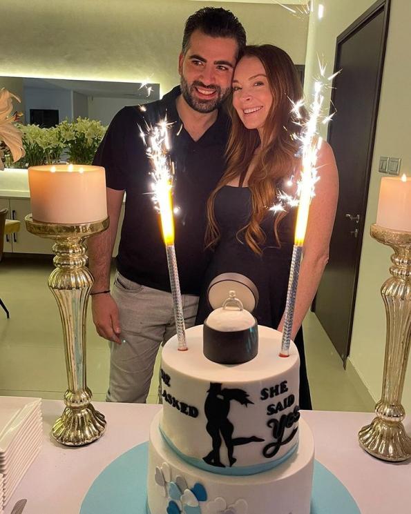 Kemesraan Lindsay Lohan dan Suami (Instagram/lindsaylohan)