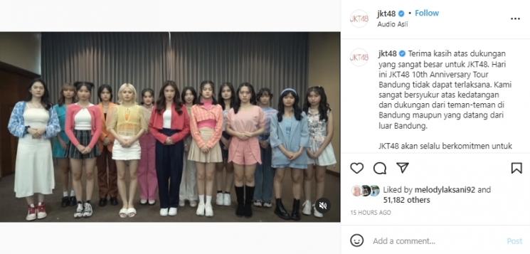 Fakta Tur JKT48 (instagram/@jkt48)