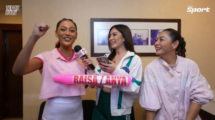Momen Hesti/Erika kalahkan Anya/Raisa di Tepok Bulu 2022. (YouTube/Vindes)