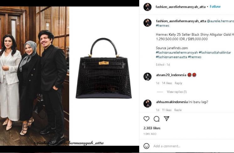 Tas Aurel Hermansyah (instagram)