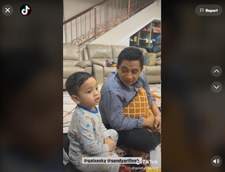 Gala Sky Bengong Lihat Vanessa Angel. (TikTok)