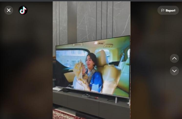 Gala Sky Bengong Lihat Vanessa Angel. (TikTok)