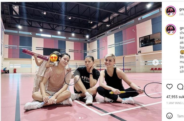 Kebersamaan Gresiya Polii dan teman-teman artis (Instagram/@gresypolii)