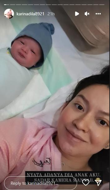 Perjalanan Karina Nadila Melahirkan. (Instagram/karinadila8921)