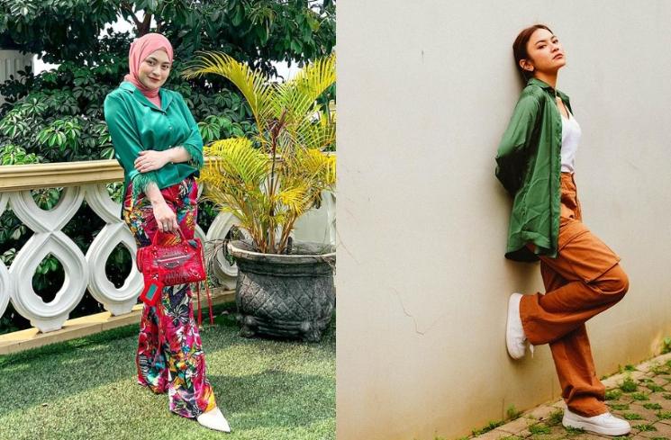 Adu Gaya Nathalie Holscher vs Mahalini. (Instagram/nathalieholscher/mahaliniraja)