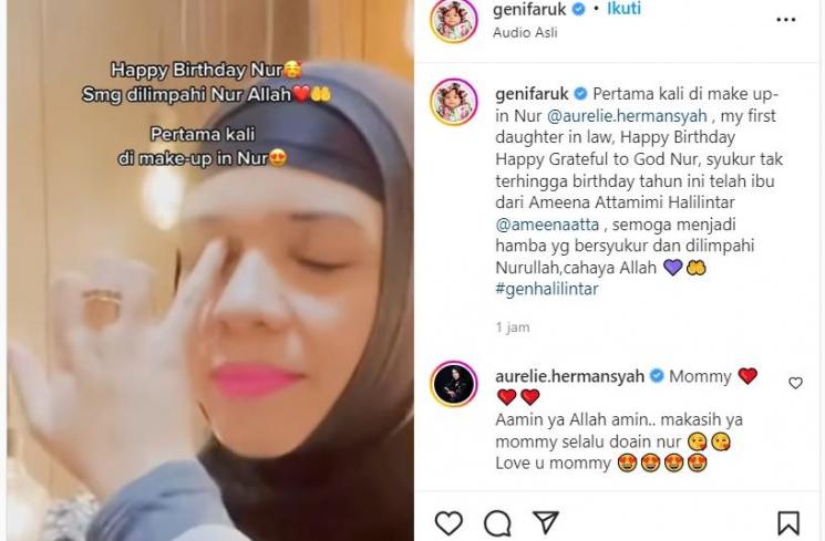 Postingan Terbaru Genifaruk [Instagram/@genifaruk]