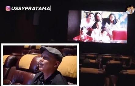 Artis Sewa Bioskop untuk Acara Pribadi. (YouTube/Ussy Andhika Official)