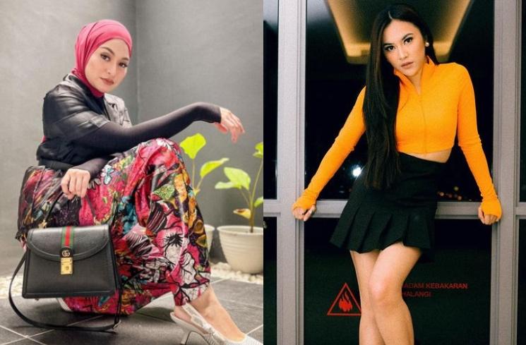 Adu Gaya Nathalie Holscher vs Mahalini. (Instagram/nathalieholscher/mahaliniraja)