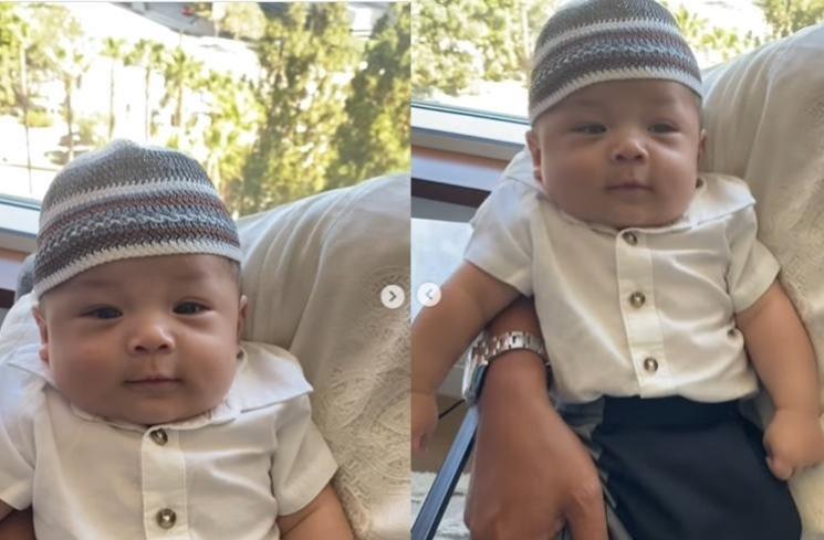 Potret Gemas Baby Izz Rayakan Idul Adha di Amerika (Instagram/@yorafebrina)