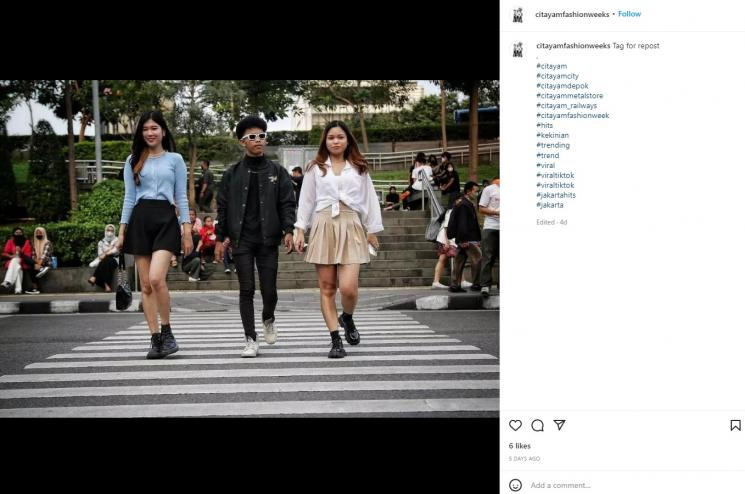 Potret 'Citayam Fashion Week' yang Sedang Viral. (Instagram/@citayamfashionweeks)