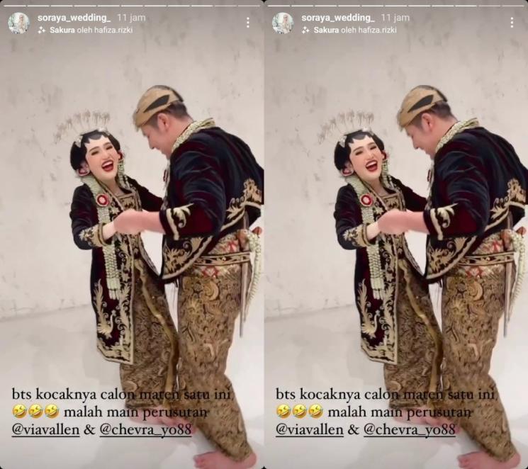 Potret Manglingi Via Vallen Prewed Pakai Paes Jawa (instagram/@soraya_wedding_)