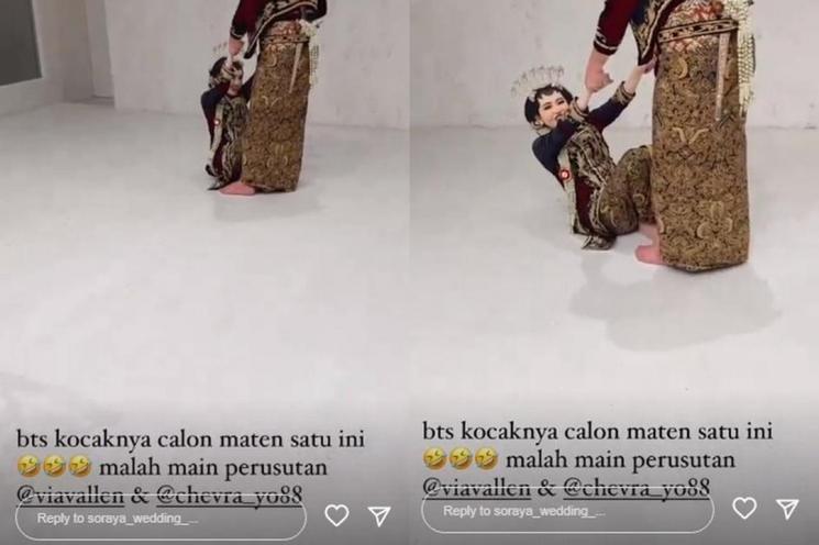 Potret Manglingi Via Vallen Prewed Pakai Paes Jawa (instagram/@soraya_wedding_)