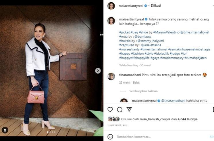 Unggahan Maia Estianty usai disebut Tukang Gibah oleh Ahmad Dhani. (Instagram/@maiaestiantyreal)