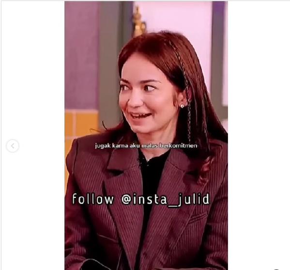 Enzy Storia bersyukur belum menikah. (Instagram/insta_julid)