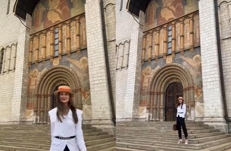 Potret Luna Maya di Rusia (Instagram/@lunamaya)