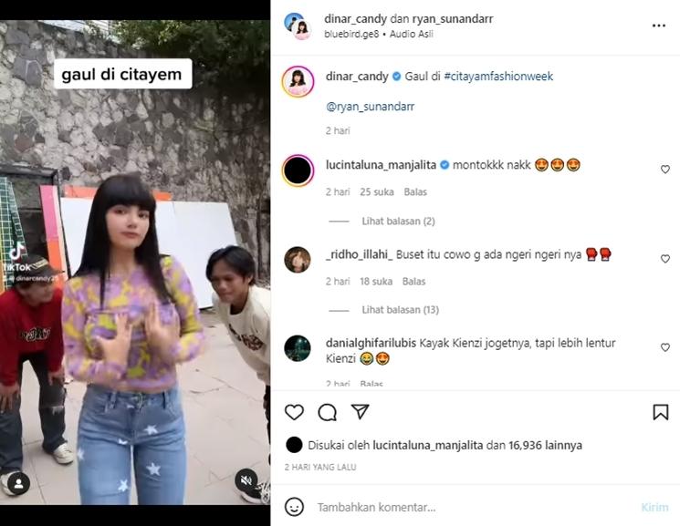 Potret Seleb Ikut Nongkrong di Citayam Fashion Week (instagram/dinar_candy)