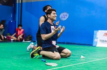 8 Momen Rizky Billar dan Lesti Kejora Main Badminton, Kompak Banget