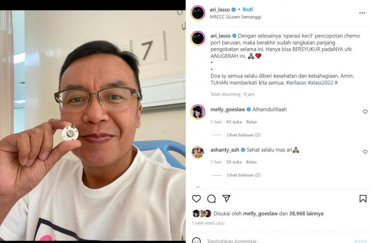 Unggahan Ari Lasso [Instagram/@ari_lasso]