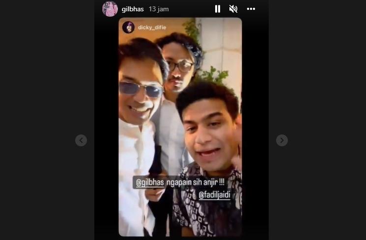 Gaya Seleb Hadiri Nikahan Bintang Emon (Instagram/@ghilbas)