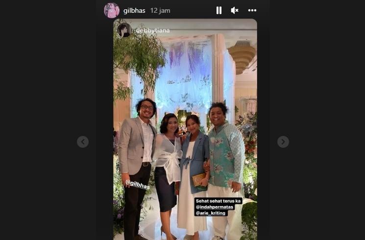 Gaya Seleb Hadiri Nikahan Bintang Emon (Instagram/@ghilbas)